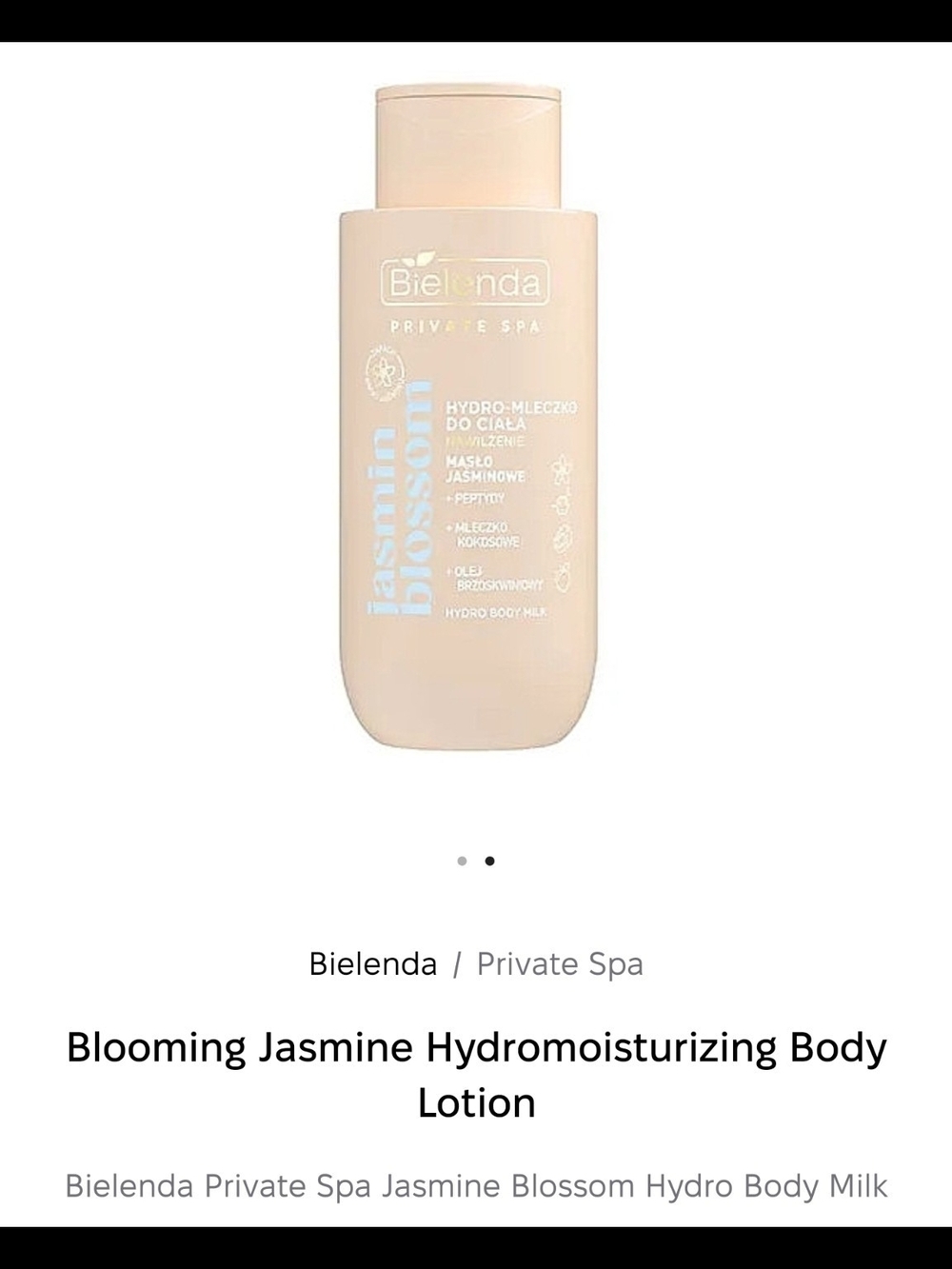 Bielenda Blooming Jasmine Hydrating Body Milk - Blush